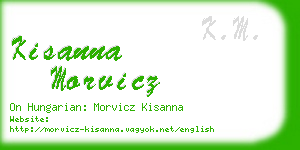 kisanna morvicz business card